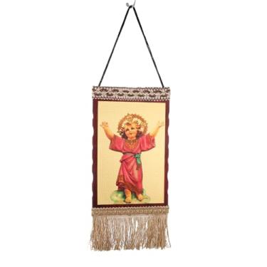 Imagem de COTTVOTT Ícone Ortodoxo Virgem Maria Madona e Cristo Jesus Pintura Arte de Parede Decoração Estética Católica Imagem para Sala de Estar Quarto