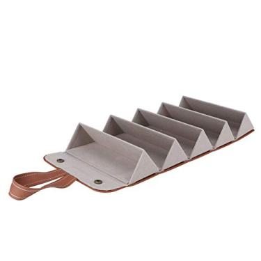 Imagem de Ymiko Organizador de óculos de Sol, 5 óculos de Sol de 5 de Caixa de de Com Lasca de de de Viagens para Relógios para Lojas, Jóias, Colares, Brincos (Marrom)