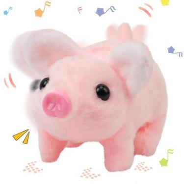 Imagem de Brinquedo de pelúcia Hopearl Walking Piggy Pet Interactive Crawling Pi