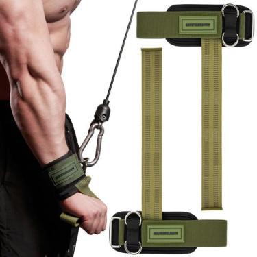 Imagem de Alças de exercícios MANUEKLEAR, antiderrapantes, acolchoadas, pulseira