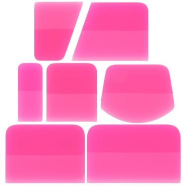 Imagem de IANFAN Kit de rodo de borracha 7 em 1 PPF, rodo de TPU macio de borracha antiarranhões, raspador de matiz pequeno para instalação de filme de proteção de tinta, envoltório de vinil e película de