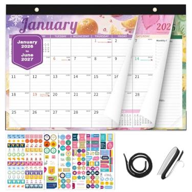 Imagem de Ospelelf Calendário magnético 2026-2027 calendário de parede 30,5 x 43,2 cm, calendário de mesa de 18 meses, use janeiro de 2026 a junho de 2027, frutas