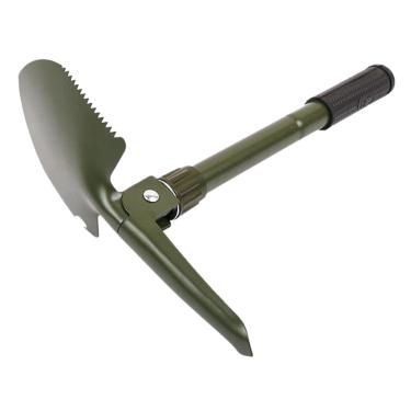 Imagem de Ferramenta de pá dobrável multifuncional para acampamento e pesca, ferramenta portátil de entrada de carro com kit de serra, equipamento perfeito para caminhadas e mochilão