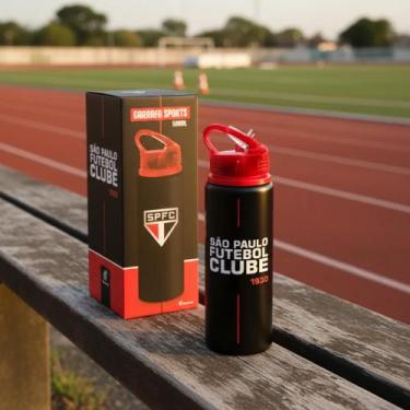 Imagem de Garrafa sports 500ml alumínio times - são paulo - brasfoot