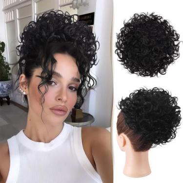 Imagem de Hair Buns, peça de cabelo Sidaila com pente, cordão, rabo de cavalo