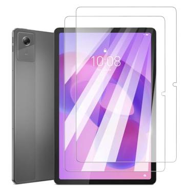 Imagem de KONXISA Pacote com 2 protetores de tela para tablet Lenovo Tab K11 Gen 2, protetor de tela de vidro temperado, 9 durezas, película protetora transparente HD antiarranhões e sem bolhas