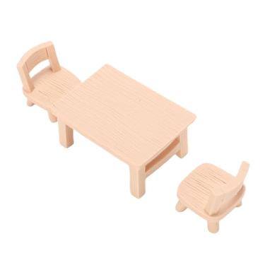 Imagem de Jiawu Cadeiras de Mesa Em Miniatura para Casa de Bonecas Modelo de Resina Realista para Caixas de Sala, Modelo de Casa Conjunto de Móveis de Sala de Jantar Bonito para de Bonecas 1/12, Presente