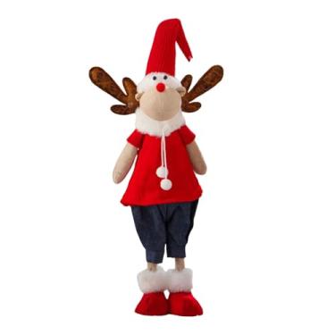 Imagem de Bonecas de pelúcia de Natal, boneca de pernas longas de Natal | Boneca de pelúcia de Natal - Decoração de pelúcia de aparência vívida para prateleiras, mesa, bandeja em camadas, mesa, armário e sofá