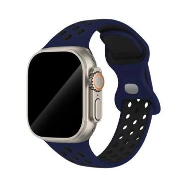 Imagem de Pulseira De Borracha Colorida Para Apple Watch Band 44mm 45mm 46mm 49m