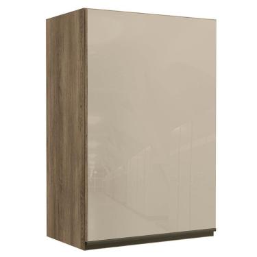 Imagem de Armario Aereo 1 Porta Vidro 60 Cm Mdp Maxxi G763 Nogal Kappesberg Nogal