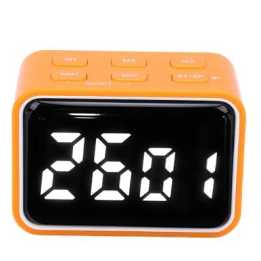 Imagem de AYNEFY Cronômetro de Contagem Mini Cronômetro Eletrônico, de Contagem Regressiva Compacto de Cozinha Digital Alertas Lembrete Ferramenta de Cronometragem de Lição de Casa para Estudo Exercício