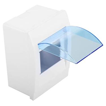 Imagem de FTVOGUE Caixa de Distribuição de 3-4 Maneiras, Tampa Transparente de Plástico ABS, Montagem Interna IP65 para Disjuntor Branco + Azul 13,9,6,5 Cm