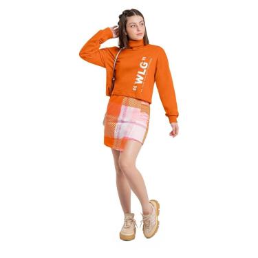 Imagem de Blusão Cropped Juvenil em Moletom Gloss-Feminino