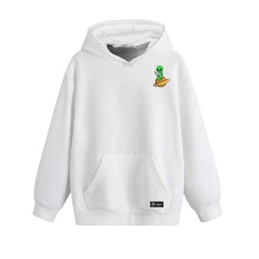 Imagem de Blusão Moletom Canguru Saturno Et Infantil Personalizado com Capuz e Bolso-Unissex