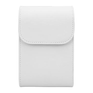 Imagem de Asixxsix Bolsa de Transporte para Telêmetro, Bolsa de Couro PU para Telêmetro Com Fecho Magnético e Fivela, Capas Protetoras à Prova de água para a Maioria Dos Telêmetros de Golfe (Branca)