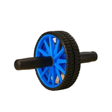 Imagem de Suporte de roda de barriga dupla treino funcional abdominais e ginásios home health start(Azul)