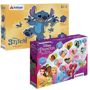 Imagem de Jogo Tabuleiro Da Memoria E Quebra Cabeça Infantil Criança Disney Prin