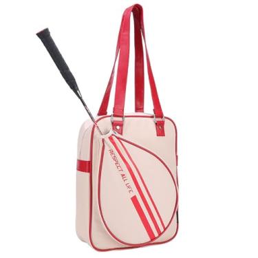 Imagem de Bolsas para Raquetes de Badminton Bolsa Portátil Esportes e Fitness com Separação Seca Molhada Moda Um Lado