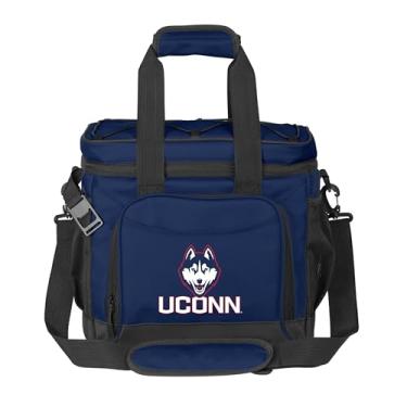 Imagem de Logo Brands NCAA UConn Huskies Flex 24 latas Cooler - Forro selado a quente à prova de vazamento, abridor de garrafa embutido, alça de ombro ajustável - Ótimo para porta-malas e piqueniques