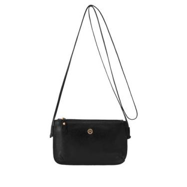 Imagem de Bolsa de Couro Mariart 201, Preto
