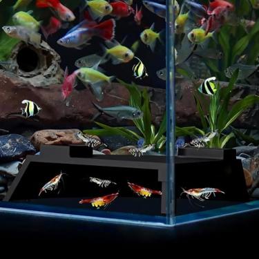 Imagem de KASHUNUO Decoração de caverna subterrânea de aquário: esconderijo de túnel de milho de aquário para camarão e betta - visualização de peixes sob cascalho esconde de caverna - para entusiastas de