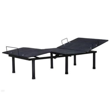 Imagem de MICOUD Moldura de cama ajustável gravidade zero, controle remoto sem fio, carregamento USB e luz embaixo da cama, anti-ronco, capacidade de peso de 358 kg, preto, Twin-GG