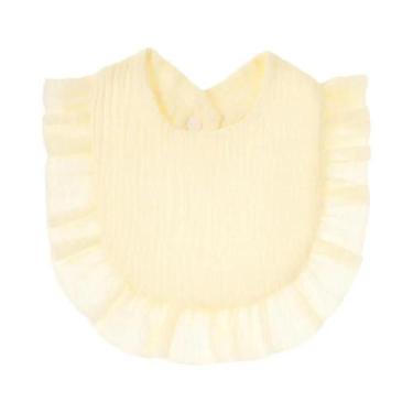 Imagem de Babador De Algodão Floral Para Bebês Com Renda Estilo Coreano Toalha M