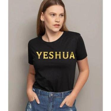 Imagem de Camiseta T-shirt Blusa Feminina Leoa de Judá - Moda yeshua, p, Preto