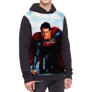 Imagem de Moletom Com Capuz Super Homem Superman Ref:383, Preto, G