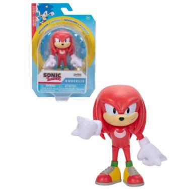 Imagem de Brinquedo Infantil Articulado Knuckles Clássico 6cm do Universo Sonic 