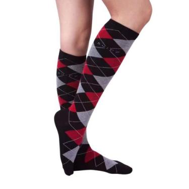 Imagem de Meia 3/4 Juvenil longa Estampada Menina - Kit com 3 pares - Mi Amore, 