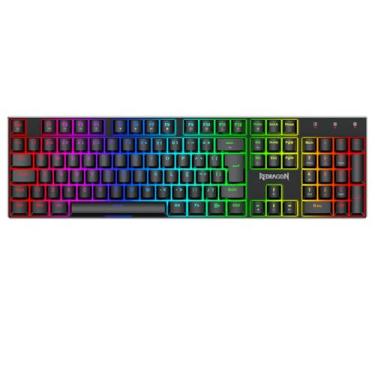 Imagem de Teclado Magnético Gamer Redragon Dharma Preto RGB Full Size 8K Rapid Trigger SOCD Case em Alumínio K556RGB-M