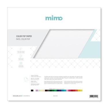 Imagem de Papel Color Pop Branco Neve Mimo - 30,5 x 30,5 cm - 180 gr - 25 unds
