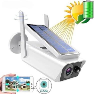 Imagem de Câmera De Segurança Energia Solar Ip66 Wifi Visão Noturna - Camera sol