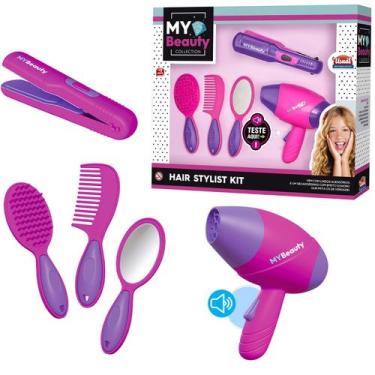 Imagem de Brinquedo Secador Chapinha Infantil Beauty Hair Usual C/ Som - Usual B