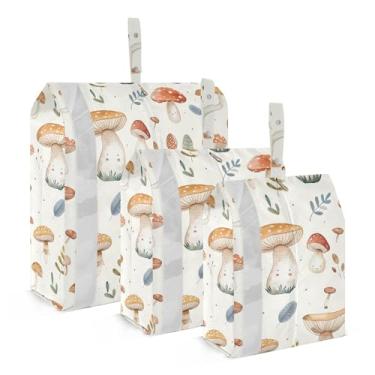 Imagem de xigua Cubos coloridos de embalagem de cogumelos para viagem, organizadores de bagagem leves, conjunto de viagem, à prova d'água, cubos de compressão para acessórios de viagem, 3 pacotes