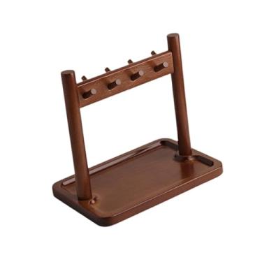 Imagem de Generic Porta-chaves de madeira para mesa de entrada, bandeja rústica para joias, ideal para penteadeira, cozinha e banheiro, Style B