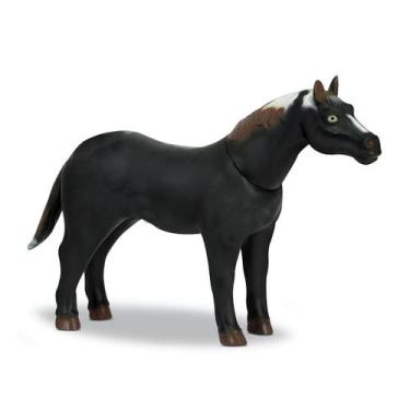 Imagem de Cavalo Emborrachado De Vinil Macio Grande Infantil - Bee Toys, Preto