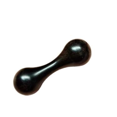 Imagem de Sandália de polimento de descompressão de madeira Knucklebone, estresse de ansiedade, rotação, presente, haltere de dedo fitness (preto)