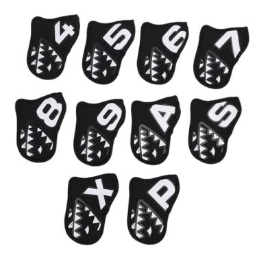 Imagem de SUNGOOYUE Capas para Tacos de Golfe, 10 Peças, Antiderrapante, Tecido Macio, Protetor de Ferro, Conjunto para Exterior