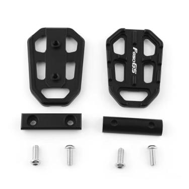 Imagem de Anti-derrapante Pedaleira para pés, extensão de apoio para os, pedais largos para f850gs f850 gs f 850 2013-2015 2016 2017 2018 2019(Preto)