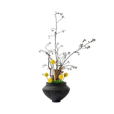 Imagem de Árvore artificial zen chinês imitação de planta verde bonsai sala de estar mesa de chá villa caminho de flores ramos secos conjunto floral decoração árvore falsa