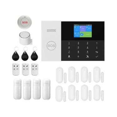 Imagem de Sistema De Alarme Inteligente WIFI GSM Tuya Smart Life APP Proteção Re