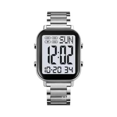 Imagem de Relógio Digital Masculino À Prova D'Água Em Aço Inoxidável SKMEI 2259 