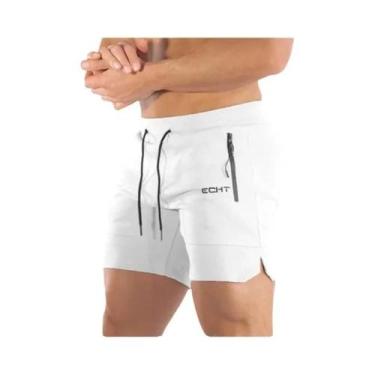Imagem de Shorts De Corrida Masculinos Com Bolso Em Malha Com Zíper Para Verão, 