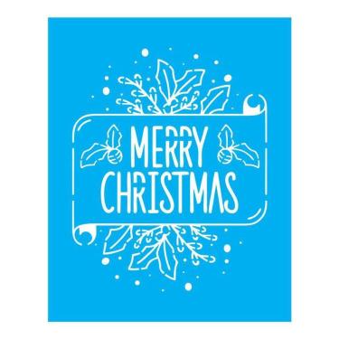 Imagem de Stencil Tamako Merry Christmas - 20X25Cm - Ref B785
