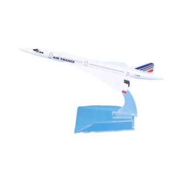 Imagem de Modelo De Avião Concorde Air France Em Escala 1:400 De 16cm, Miniatura