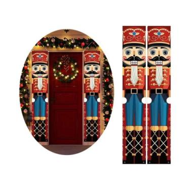 Imagem de Banner De Porta Feliz Natal Decoração Para Casa 2025 Navidad Kerst Nat