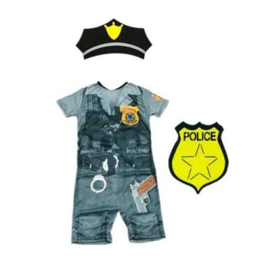 Imagem de Fantasia Roupa Infantil Policial Com Boina e Distintivo - Bililika, Ci
