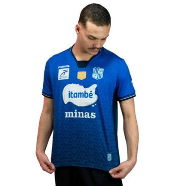 Imagem de Camisa de Vôlei Oficial Itambé Minas 90 Anos Azul Masculina, G
